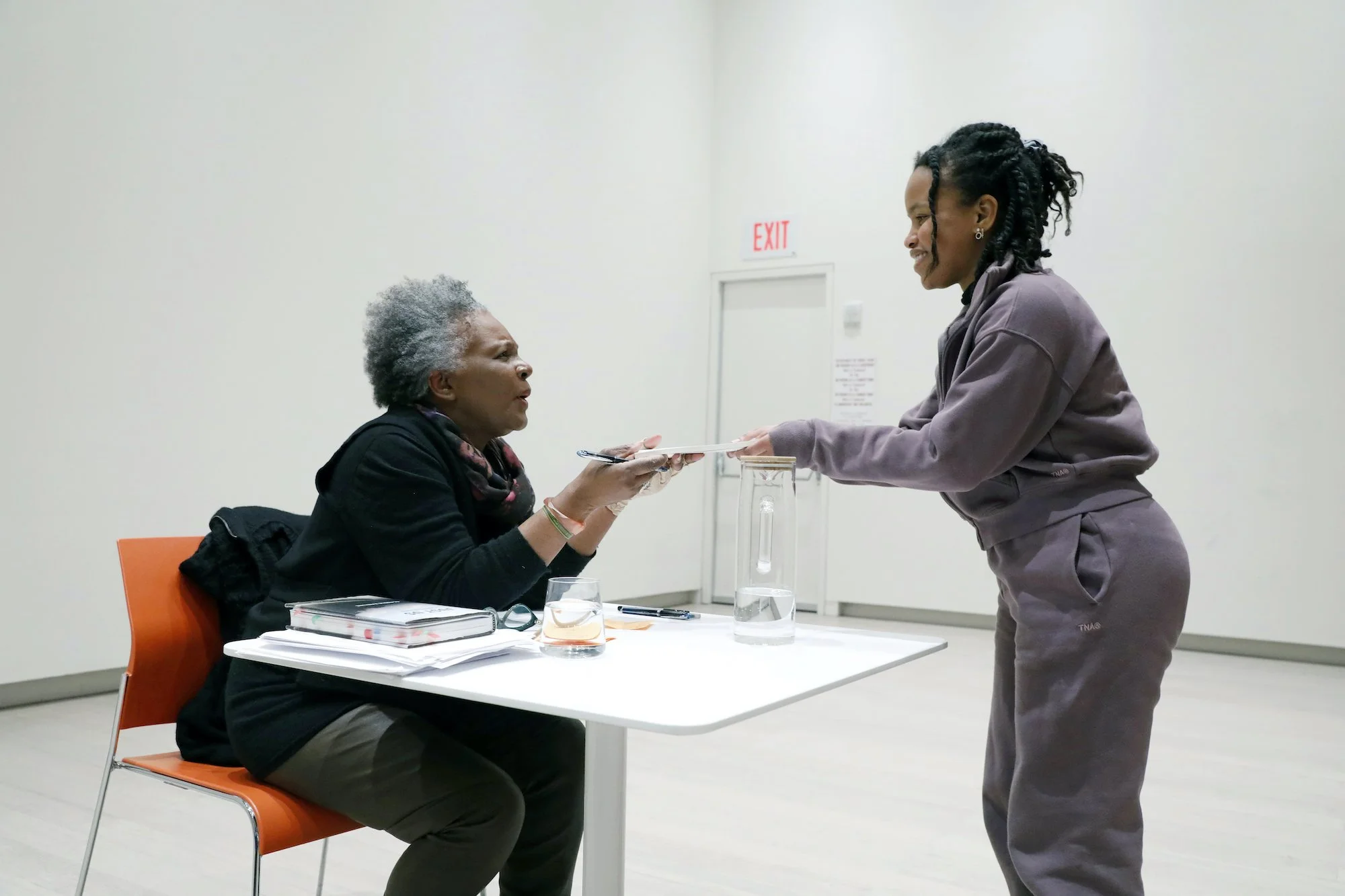 Claudia Rankine and audience member. Photos by Michael DiVito