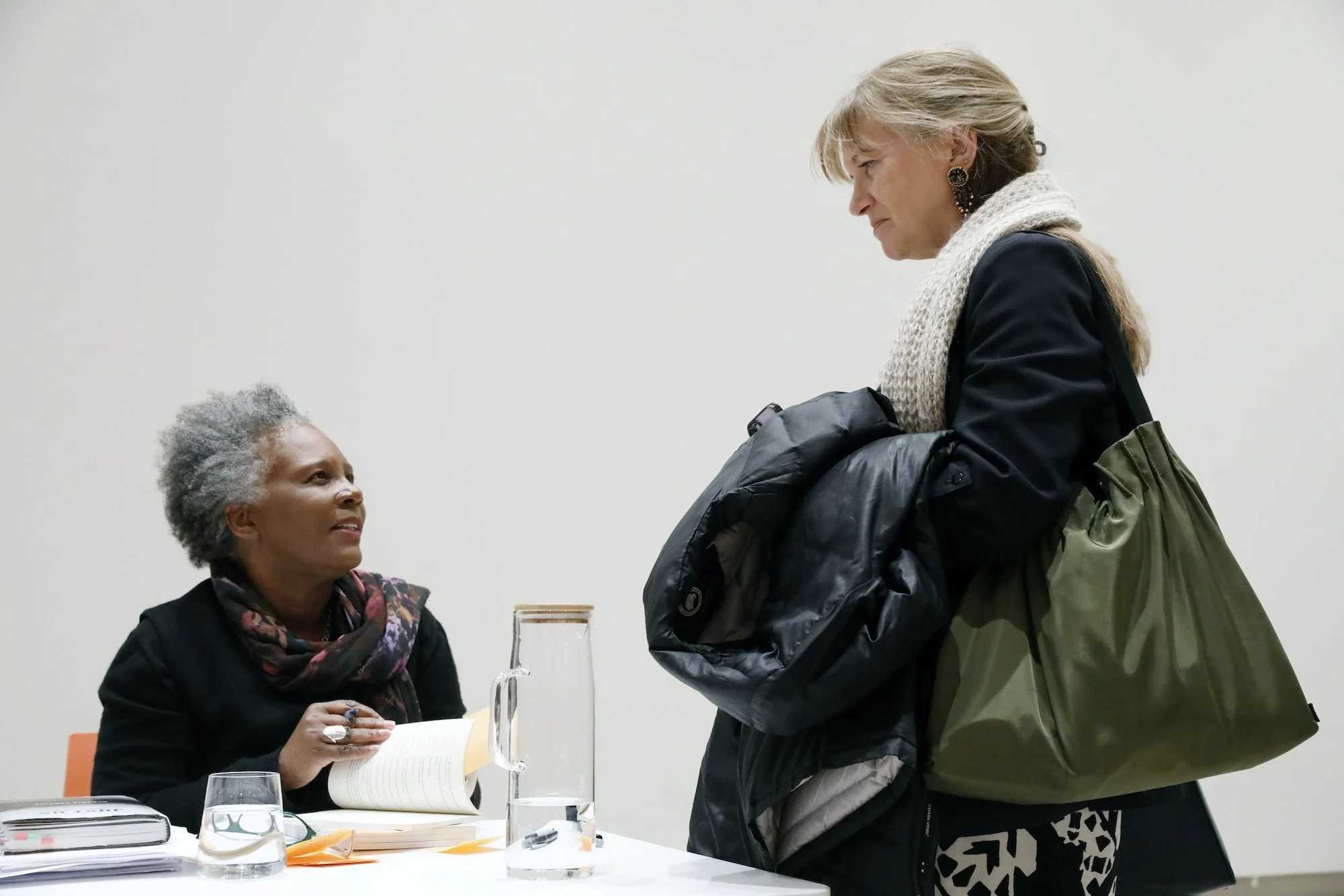 Claudia Rankine and audience member. Photos by Michael DiVito