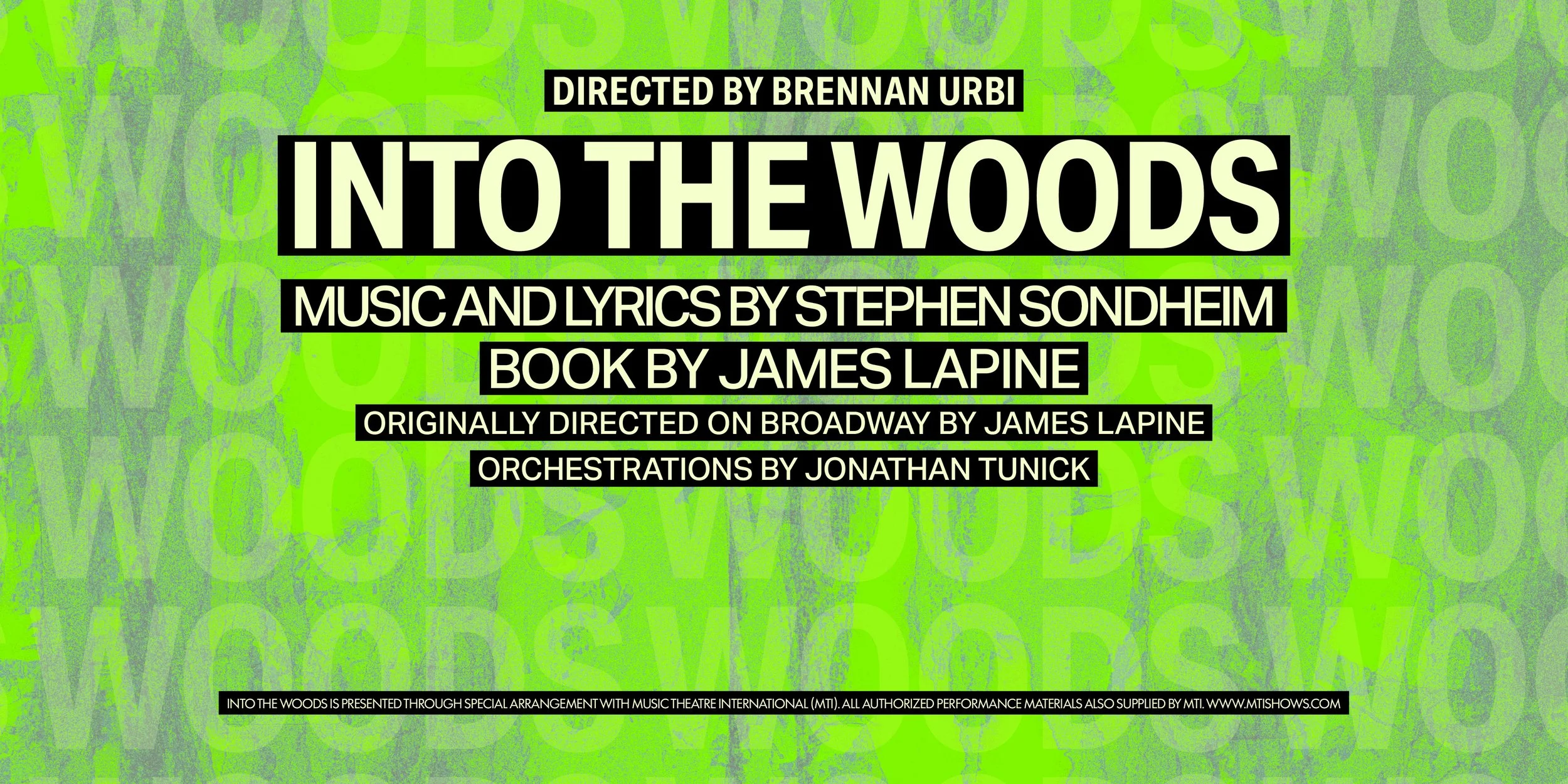 Directing Thesis: 'Into the Woods'