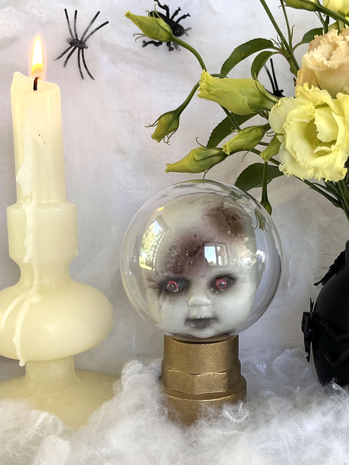 DIY : Tête de poupée sous Globe pour Halloween — Mila Luce