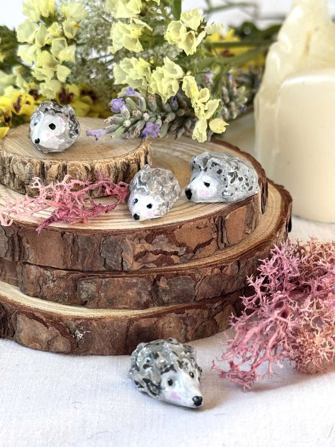 33Petits pins argile hérissons et insectes.jpg