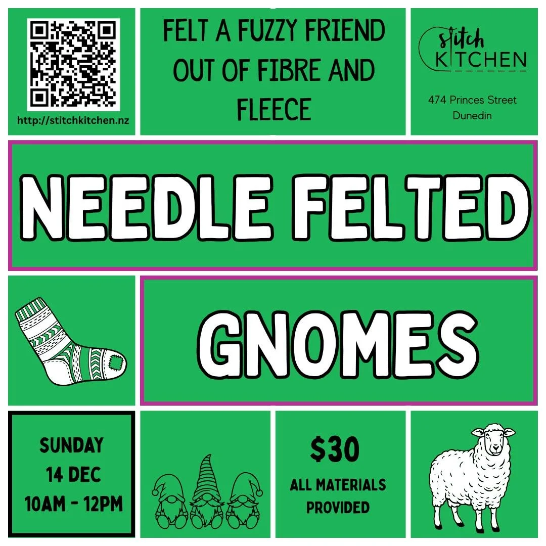 Gnome Sweet Gnome: Needle Felted Friends from Fibre Scraps

Bring some whimsy and  magic into your holiday crafting! Join us for this beginner-friendly class and learn the ever so satisfying art of needle felting by creating your own charming, bearde