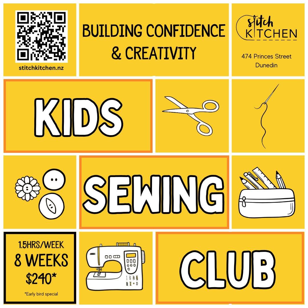 Looking for a fun way to spark your child's creativity? Kids Club is an 8-week journey into the world of sewing! From mastering the sewing machine and overlocker to drafting their very own patterns, students will learn to turn fabric into unique, han