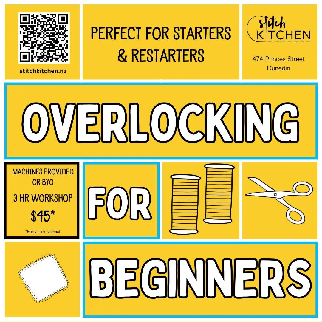 Master Your Overlocker: Beginners Workshop 🧵

Stop being intimidated by all those threads and start professionalizing your sewing! Whether you have an overlocker still sitting in its box or one that&rsquo;s been acting up for years, this 3-hour inte