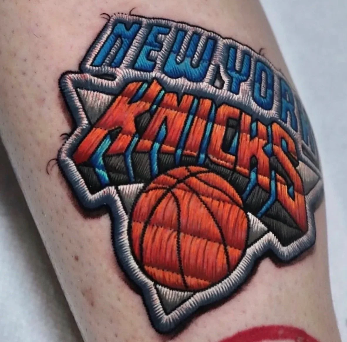 terioshi knicks tattoo embroidery patch