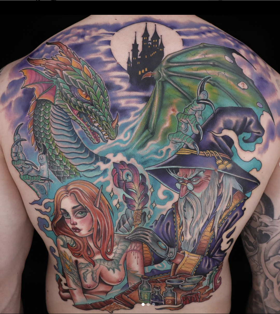 Traditional Wizard Matt Phillips, Covenant Tattoo Fort Collins, CO | Wizard  tattoo, Traditional tattoo, Traditional tattoo inspiration