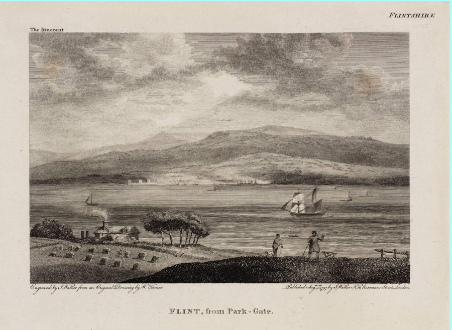 Flint from Park Gate by JMW Turner (1797)