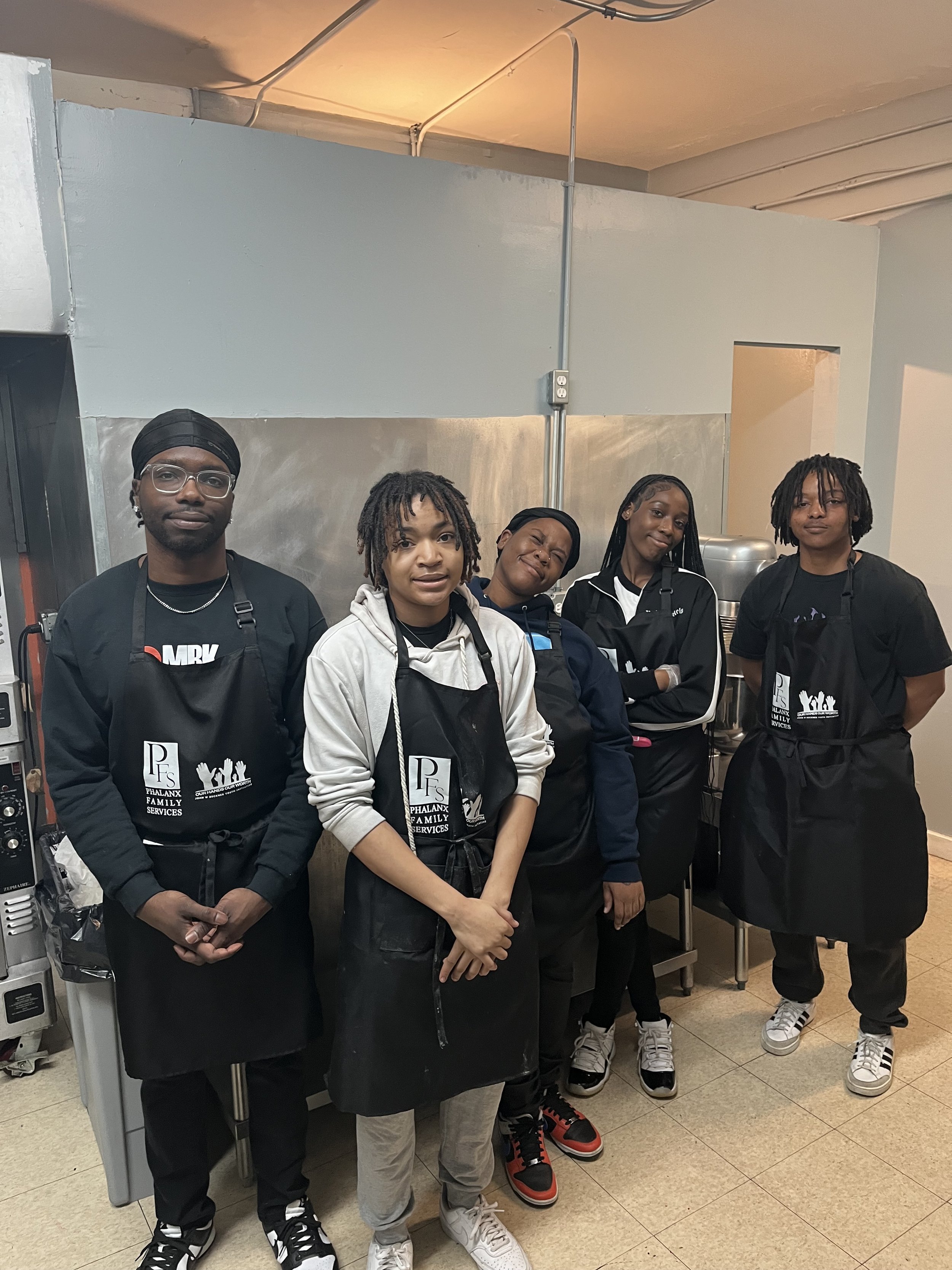 Participants of JWBYI's Culinary Arts Outreach Program