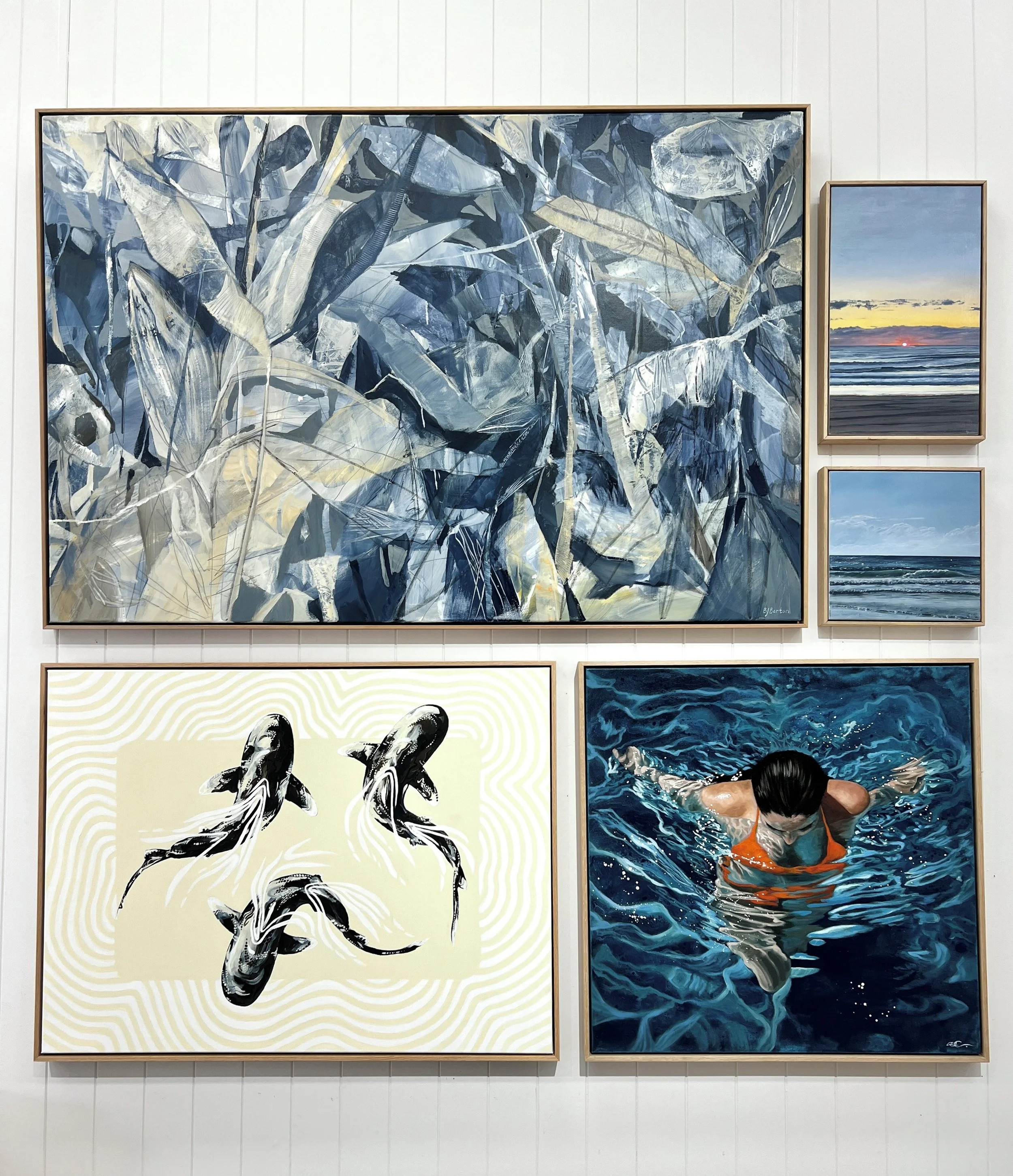 Enjoy sunlit hues, breezy coastal tones, and the vibrant beauty of nature with this summer-inspired collection. Featuring a mix of seaside landscapes, abstract explorations of colour, and botanical studies, each piece captures the essence of long, la