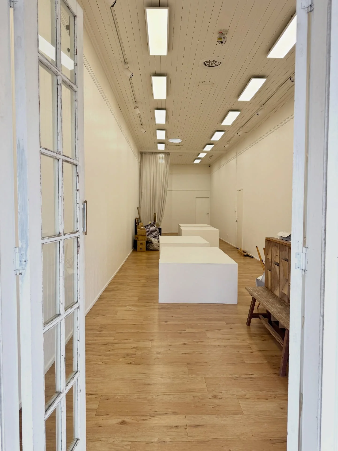 Today was a reminder of the first photo I ever took of the gallery, and it came with bittersweet feelings.

The first day we opened the doors, the room felt full of possibility. Fresh white walls, empty plinths, and that quiet anticipation of everyth