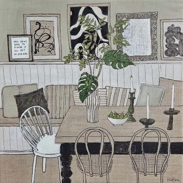 Something a little different from Denise Daffara&hellip; and we love it! 🤍

Denise&rsquo;s new collection brings a fresh twist to her much-loved interiors. A beautiful series of mostly black and white table scenes, filled with patterned chairs, coll