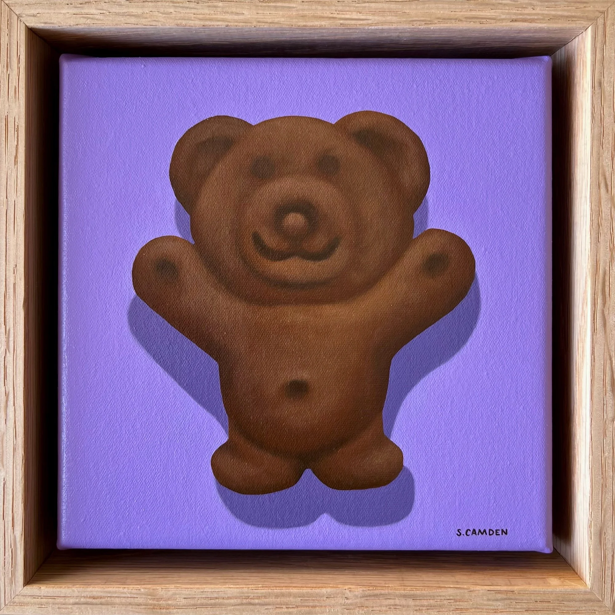 Shannon Camden_Tiny Teddy (Happy) IV (Framed)_18x18cm_$370.jpg