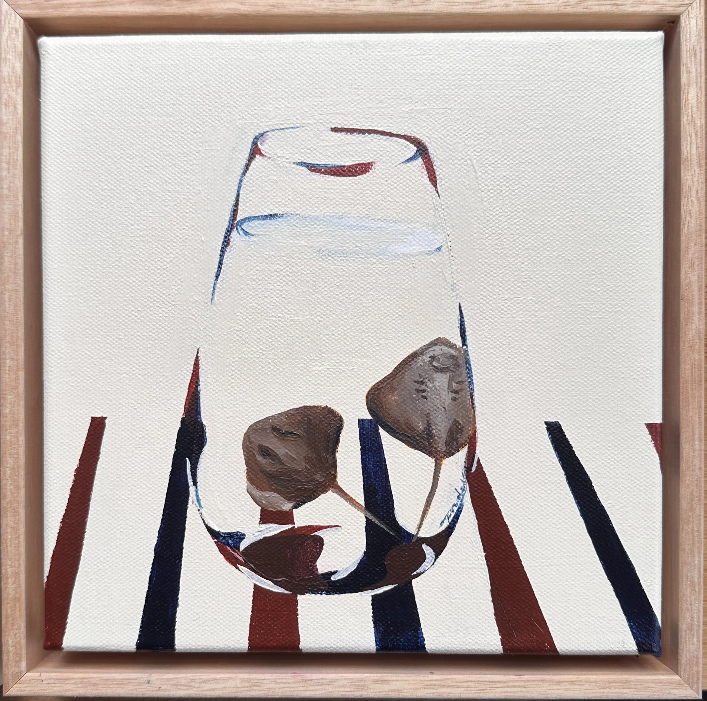PrudenceCoburn_Take A Sip (Rays and Stripes)_23x23_$230.JPG