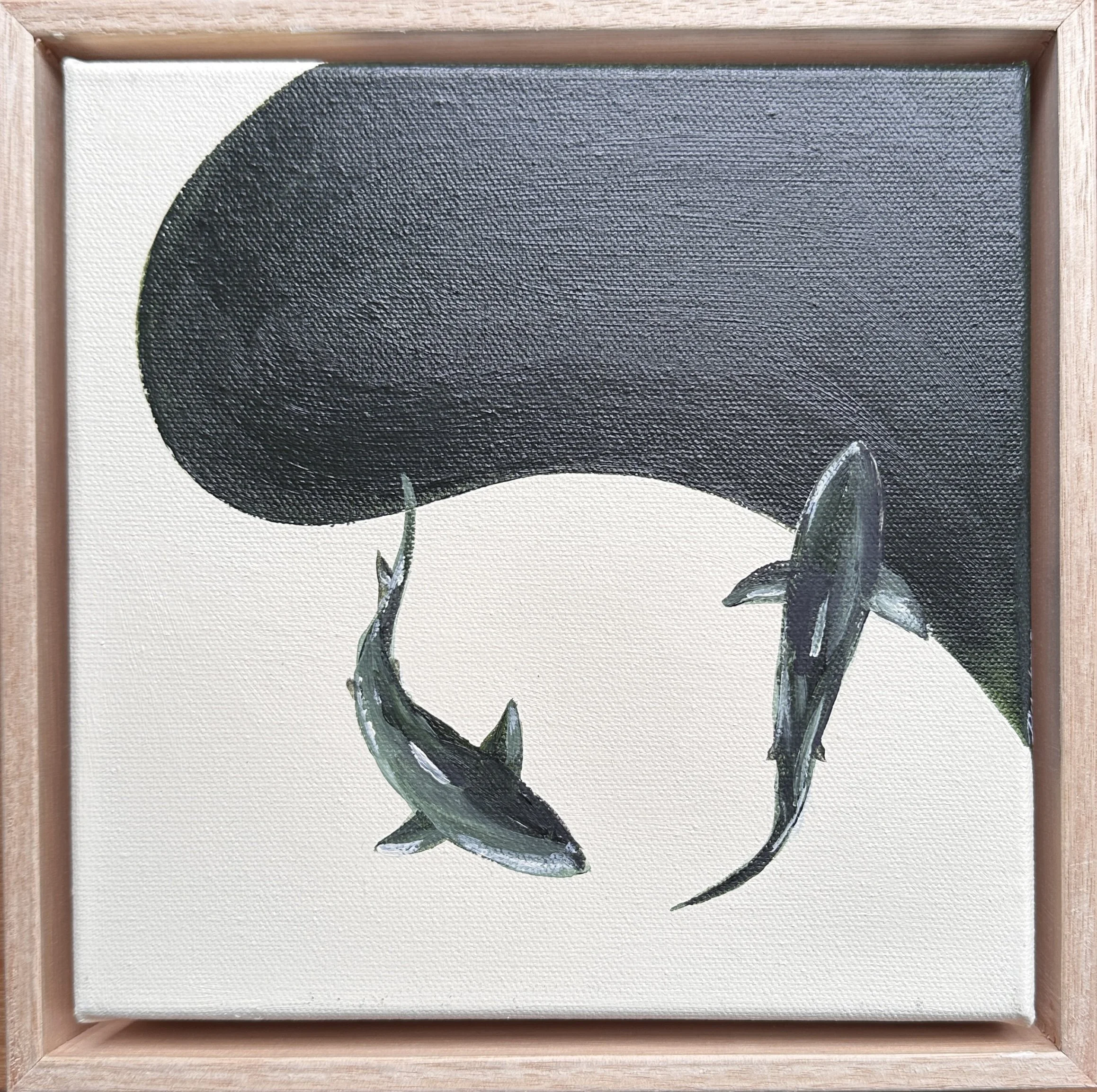 PrudenceCoburn_Duality (White Sharks_Green)_23x23_$230.JPG