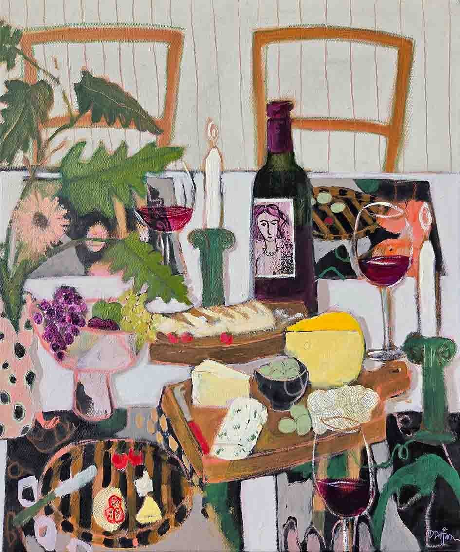 Friends Over (Wine, Cheese) - Denise Daffara