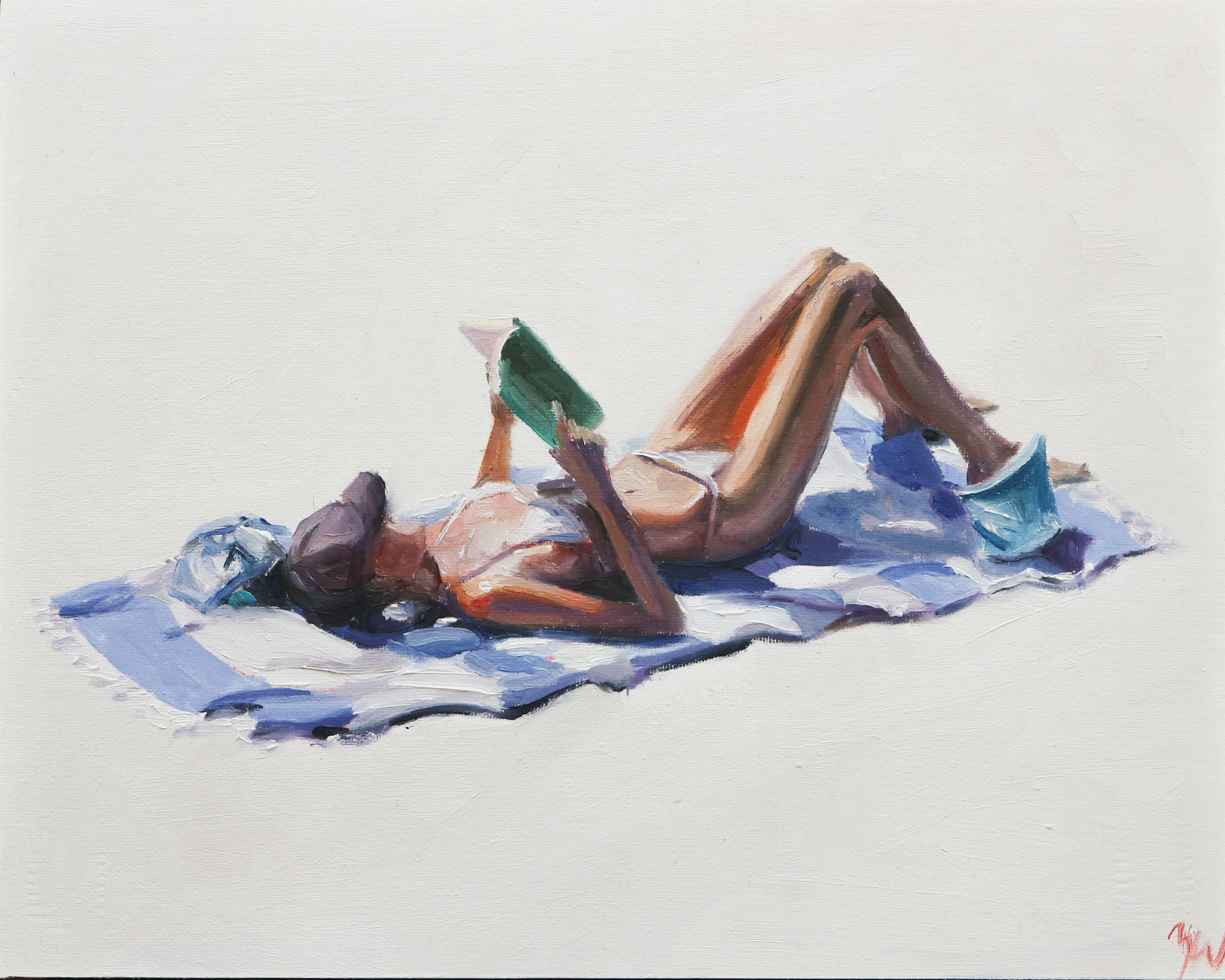 Stevens Street Gallery-Zoe Willey_Beach Read No.1_25x20cm_$450.jpg