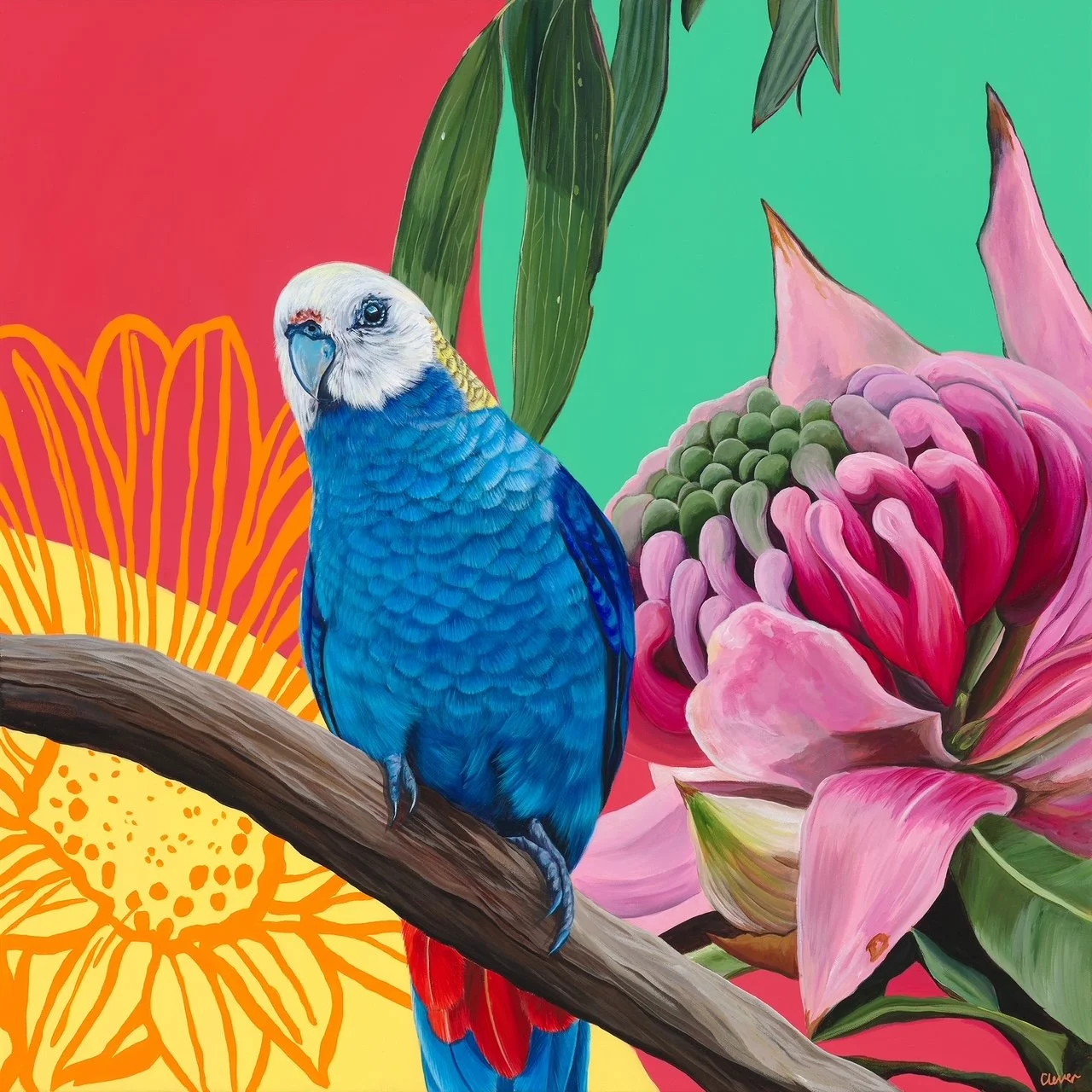 Caitlin-Lever_Rosella-Amongst-the-Flowers_60cmx60cm_$1650.jpg