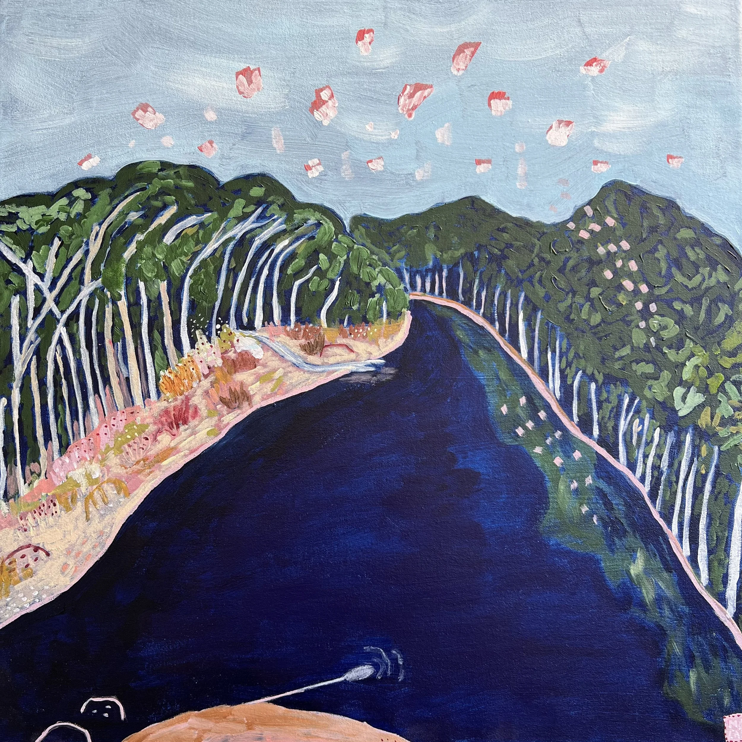 Misa Gelin ‘Canoodling along with Brian’ 65 x 65 cm $1450.jpg
