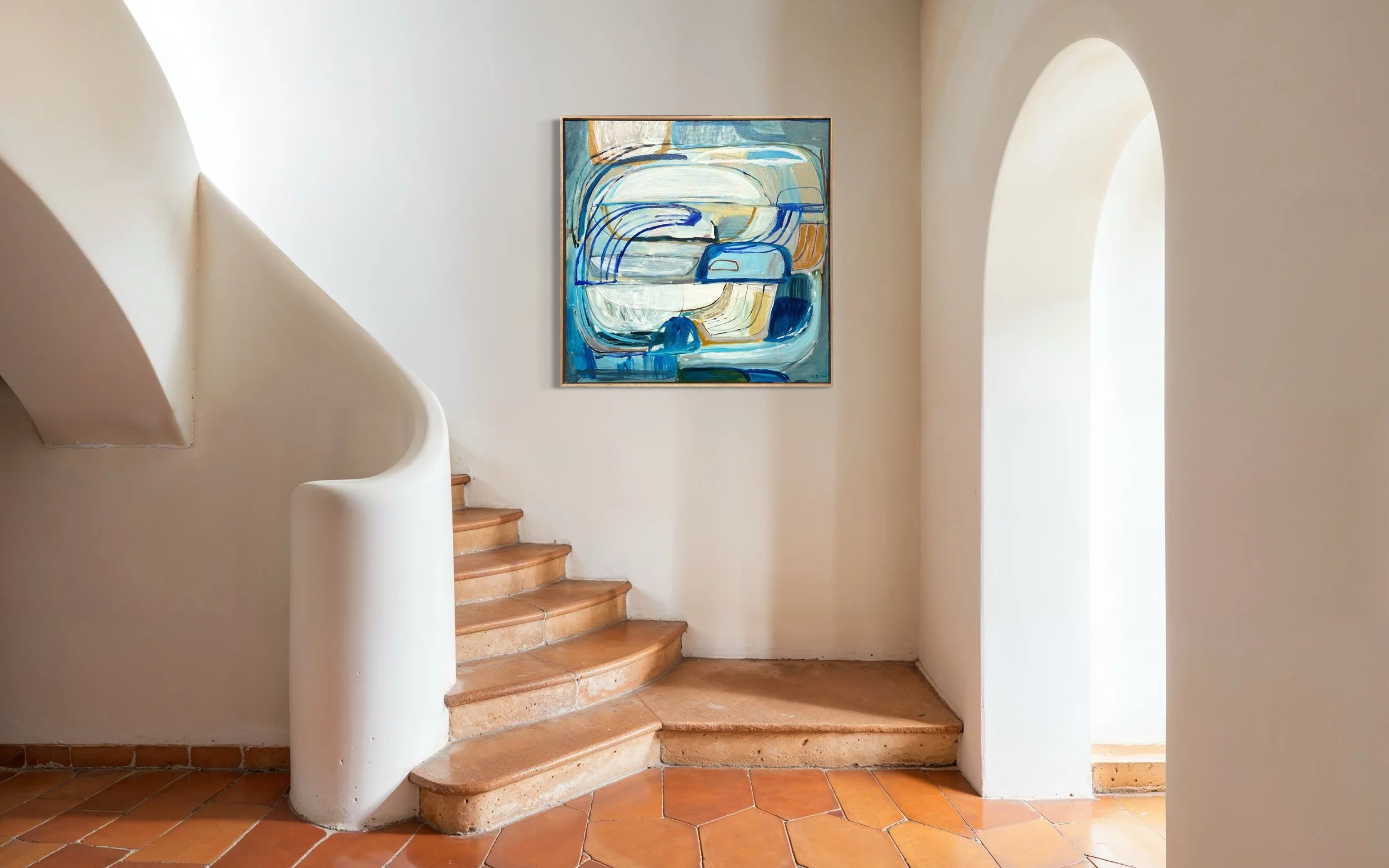 'Walk This Way' Sophie Farquhar - In Stairwell.JPG