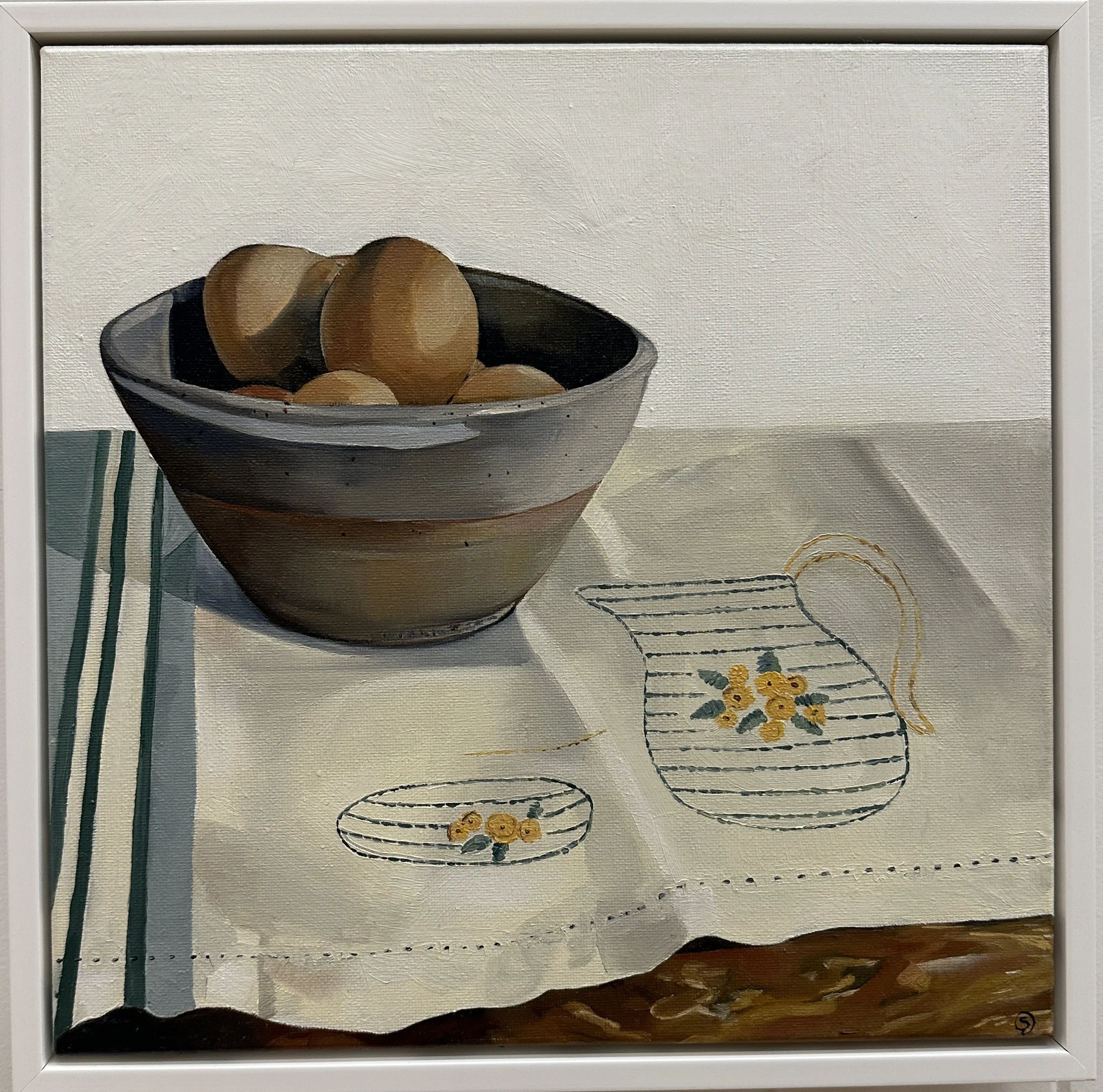'Fresh Eggs and Vintage Linen Tea' - Sascha Tillsley