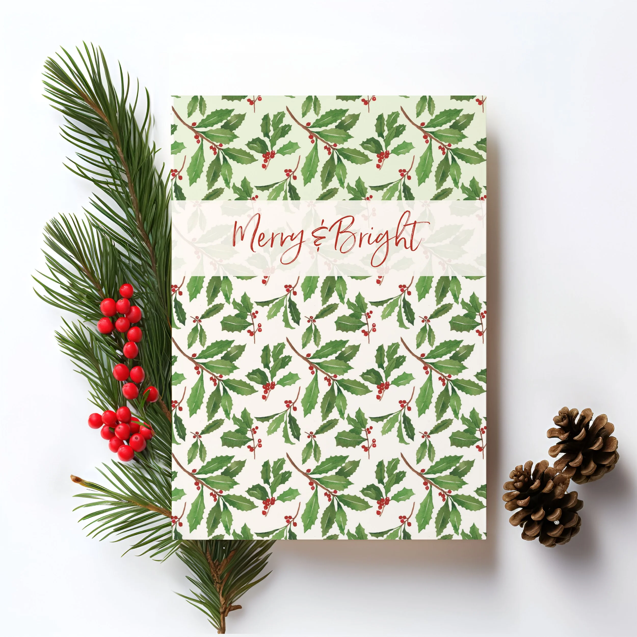 Holly Vertical Greeting Card 2B.jpg