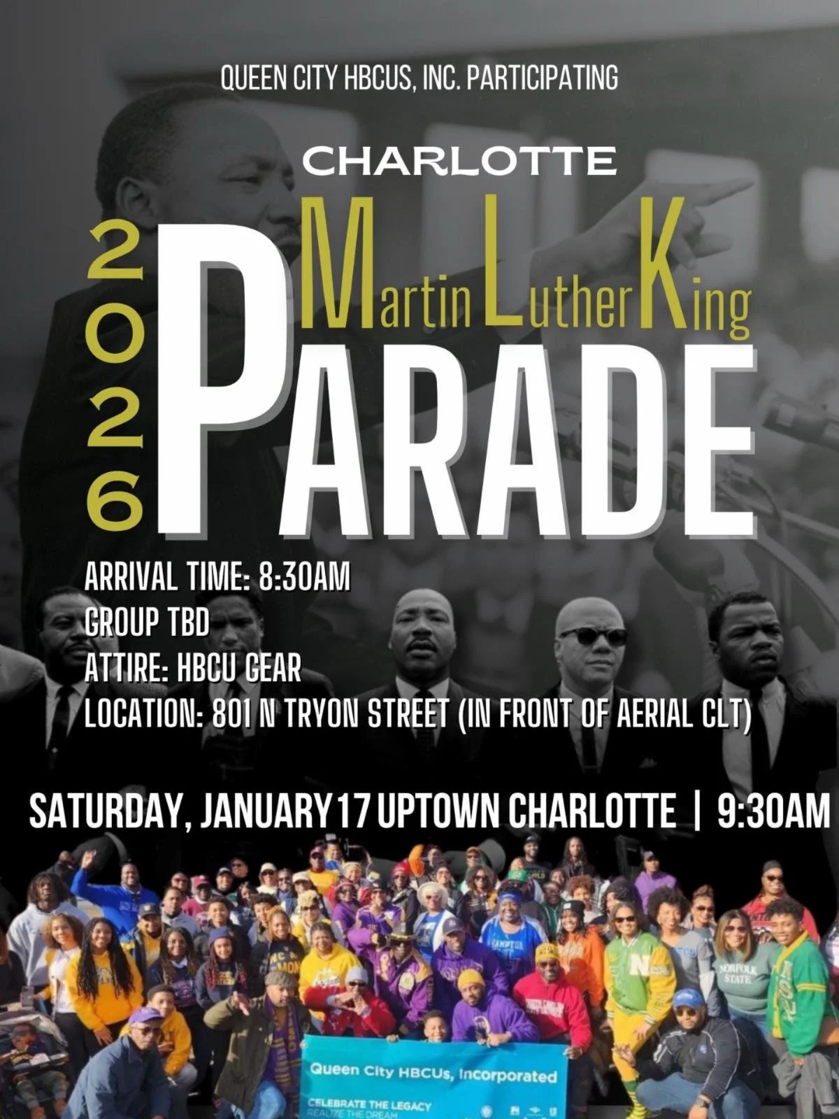 Represent CAU in the MLK, Jr Day Parade