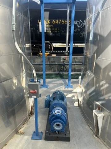 Sealless pump install with audit-clean piping