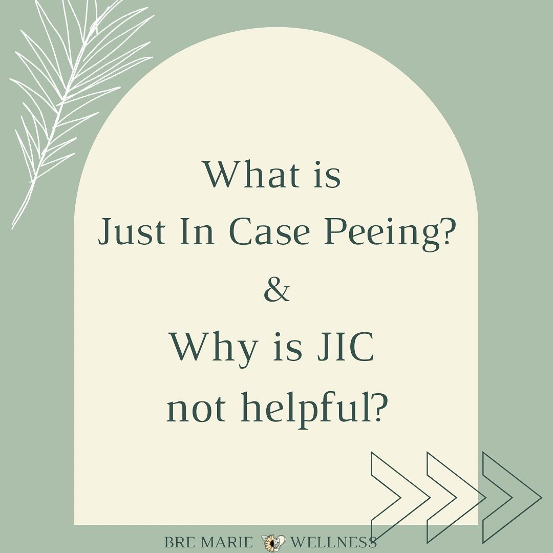 What is Just In Case (JIC) Peeing? 

It is exactly what it&rsquo;s called. You pee JUST IN CASE you might have to later. 
Times you might be JIC peeing: before you leave the house, before a meeting, before bed, when you get home, before/during/after 