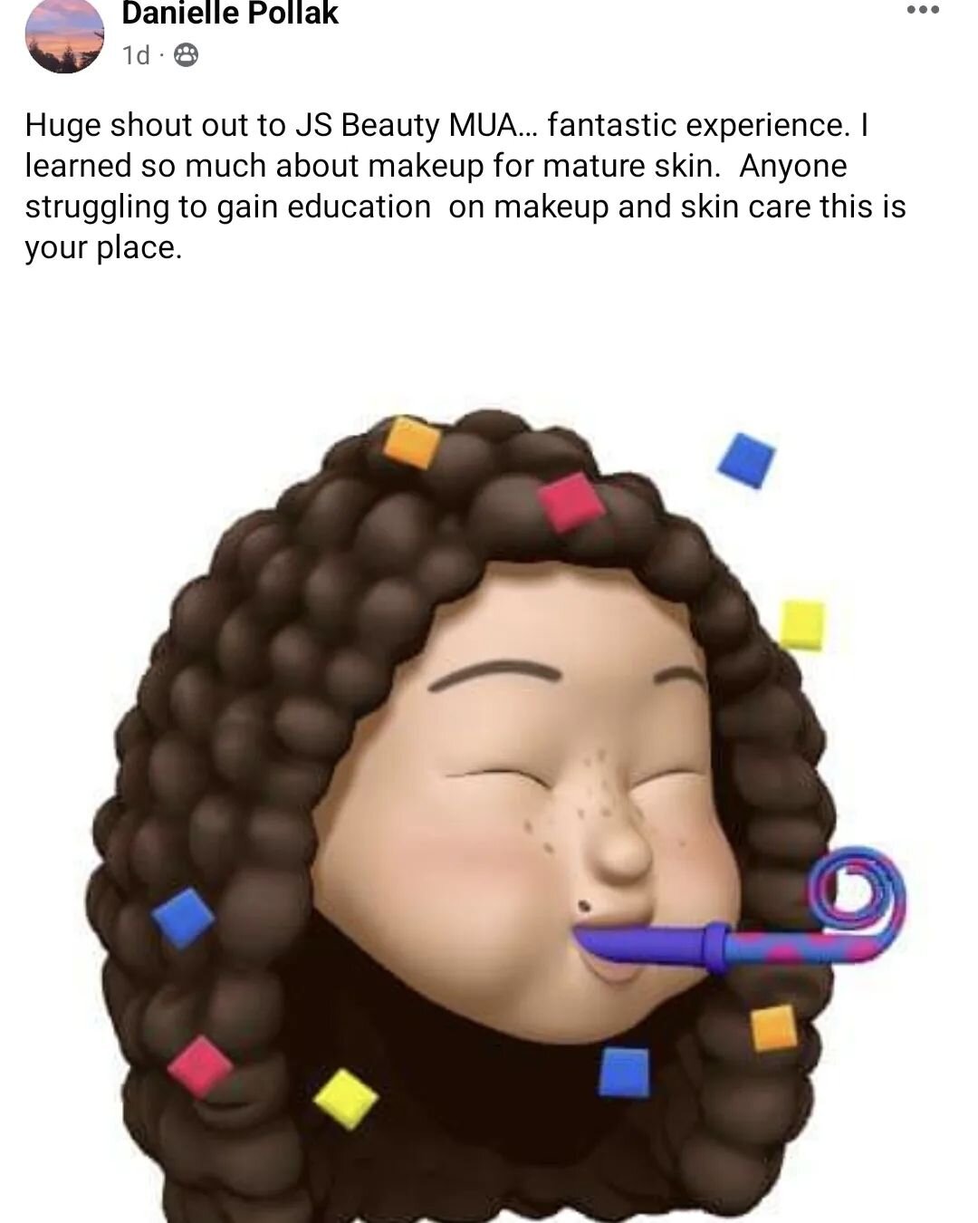 Love when I get reviews like this!  Need lessons? I provide virtual or in person, 1x1 or group sessions! 
.
.
Customized lessons based on your needs, product suggestions, education on products, skin solutions and so much more!
.
.
Book now! #linkinbi