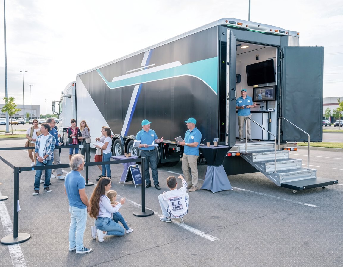 A branded mobile exhibit road show.
