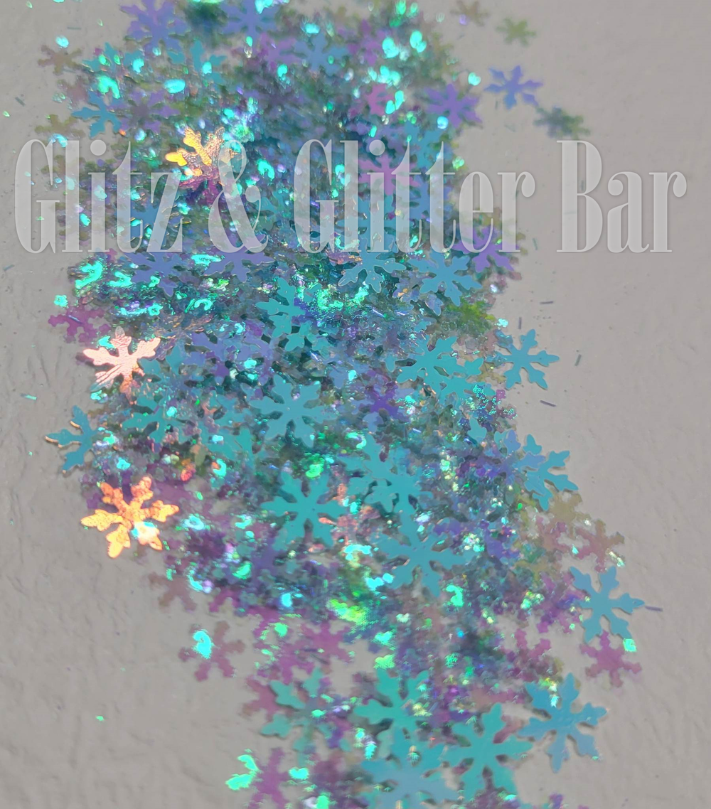 Glitter Confetti Bars - Holographic Blue –