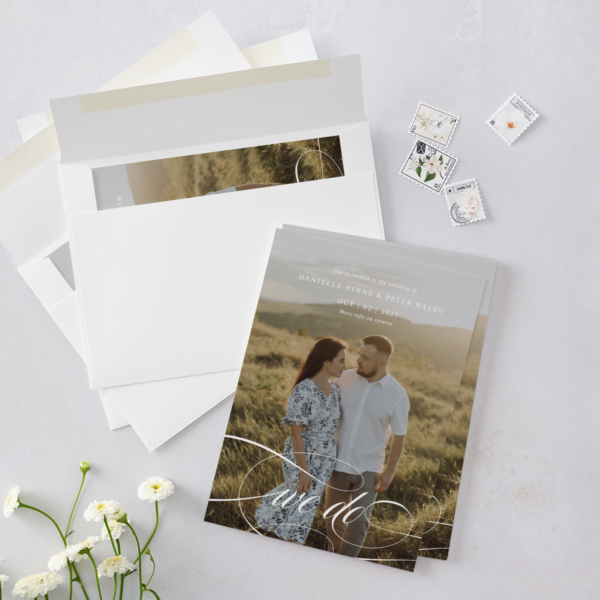 Photo Vow Wedding Invitation