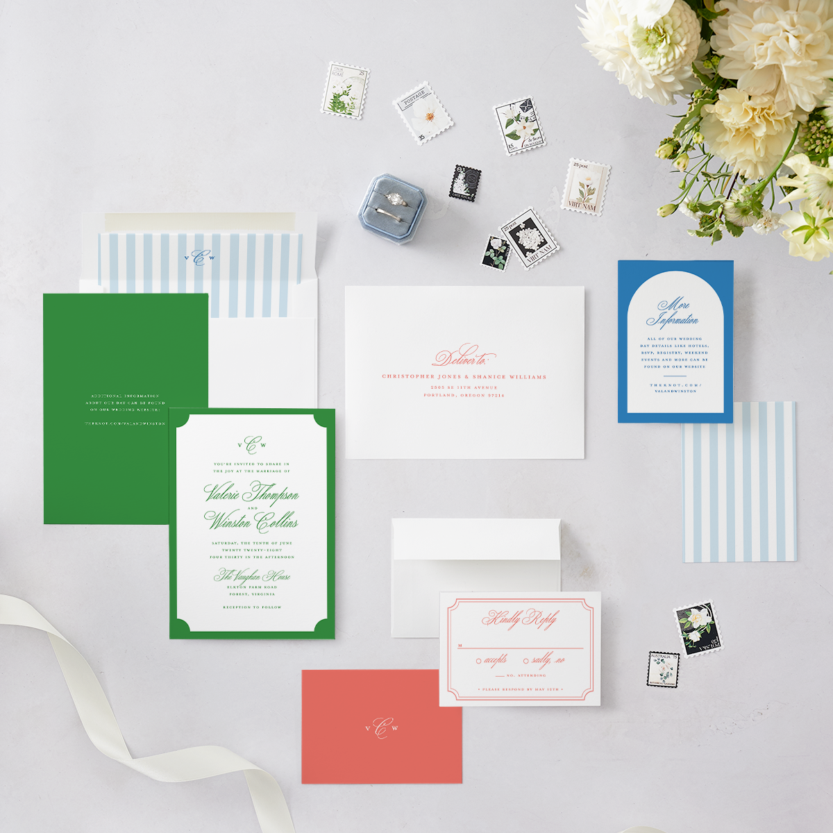 Elegant Eclectic Invitation Suite