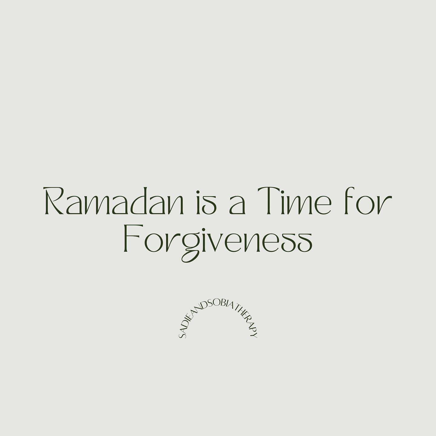 With Ramadan coming to an end, consider what you gift you can give yourself this Ramadan--perhaps a little forgiveness? 💞