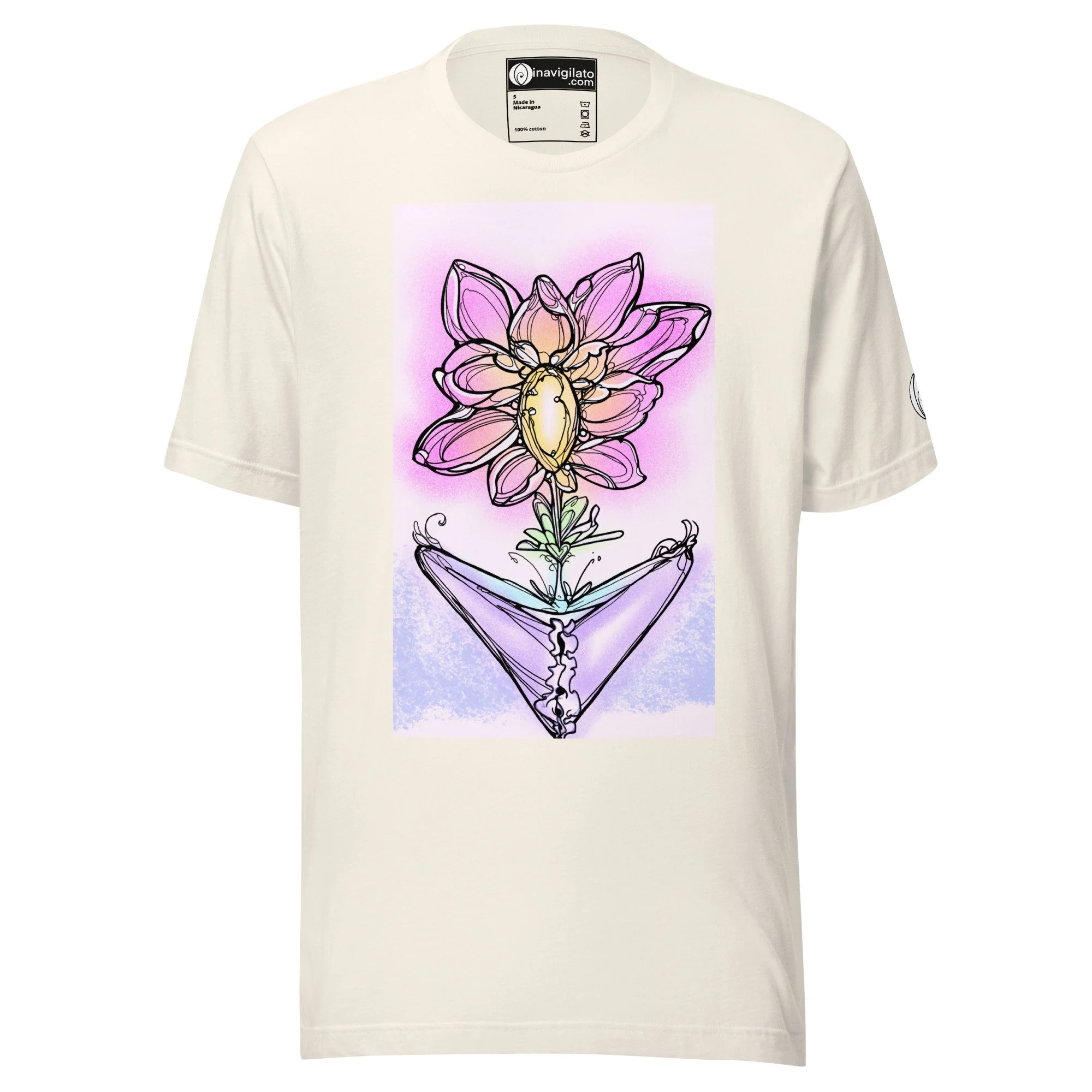Dahlia-Unisex t-shirt (Vintage White)
