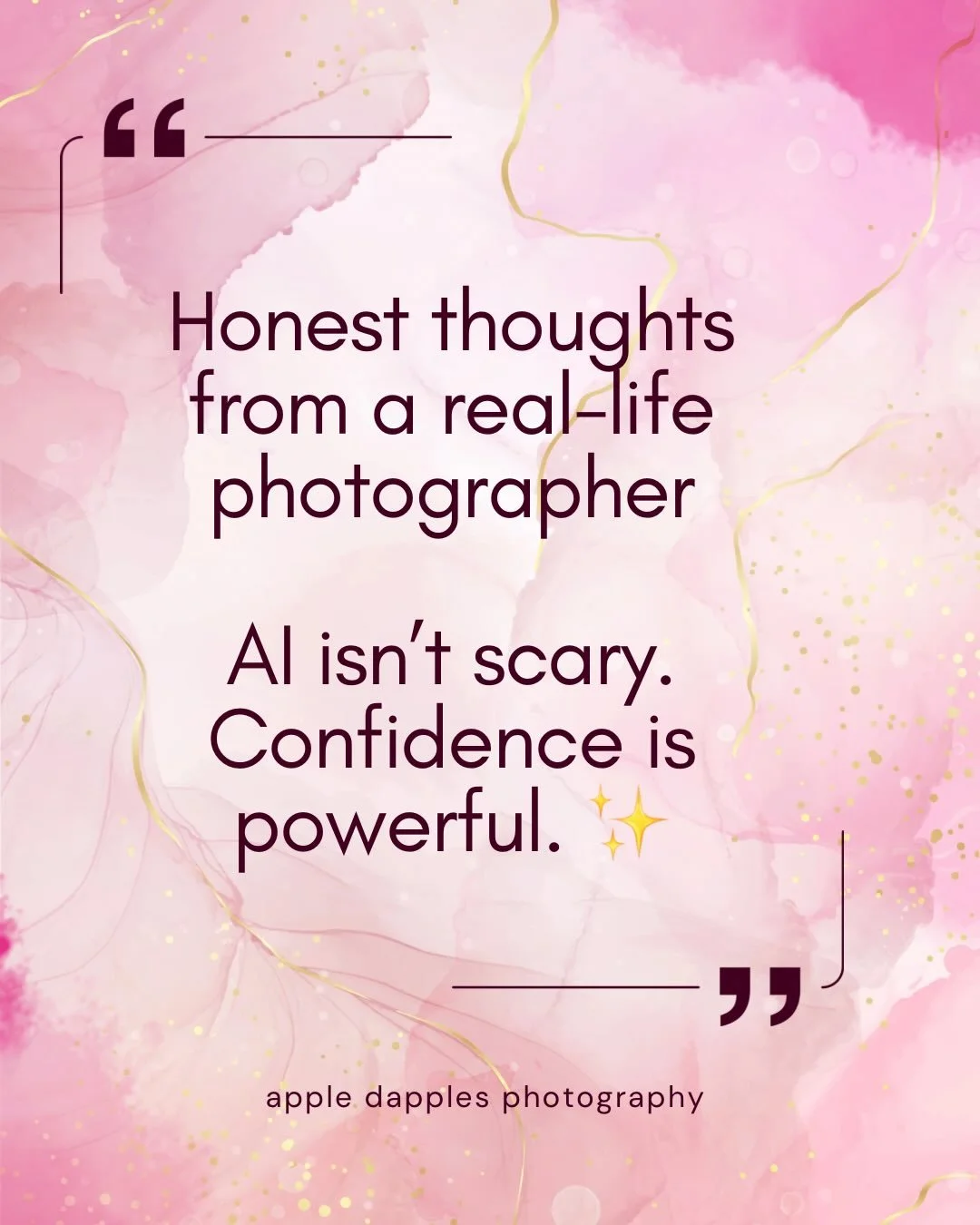 I get asked all the time how I feel about AI and photography and here&rsquo;s the truth.

AI can be fun, creative, and inspiring&hellip; but it will never replace real moments.
The laughter. The connection. The way your family feels when they&rsquo;r