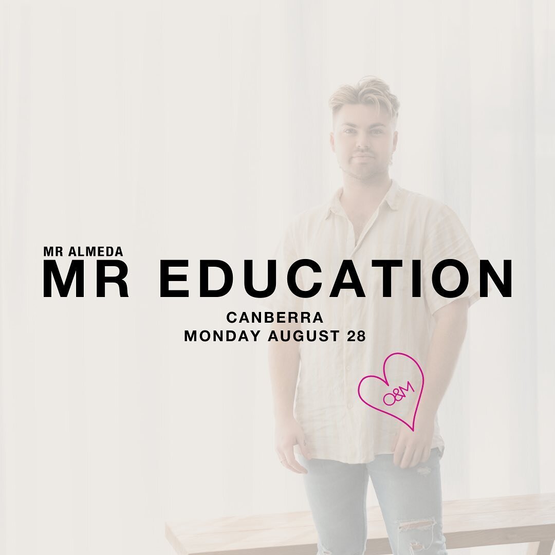 NEW DATE! 

Mr Education is coming to CANBERRA!

We&rsquo;re excited to announce tickets are now live and available via the link in our bio, discover all things blonde using a wide range of products from @originalmineral.