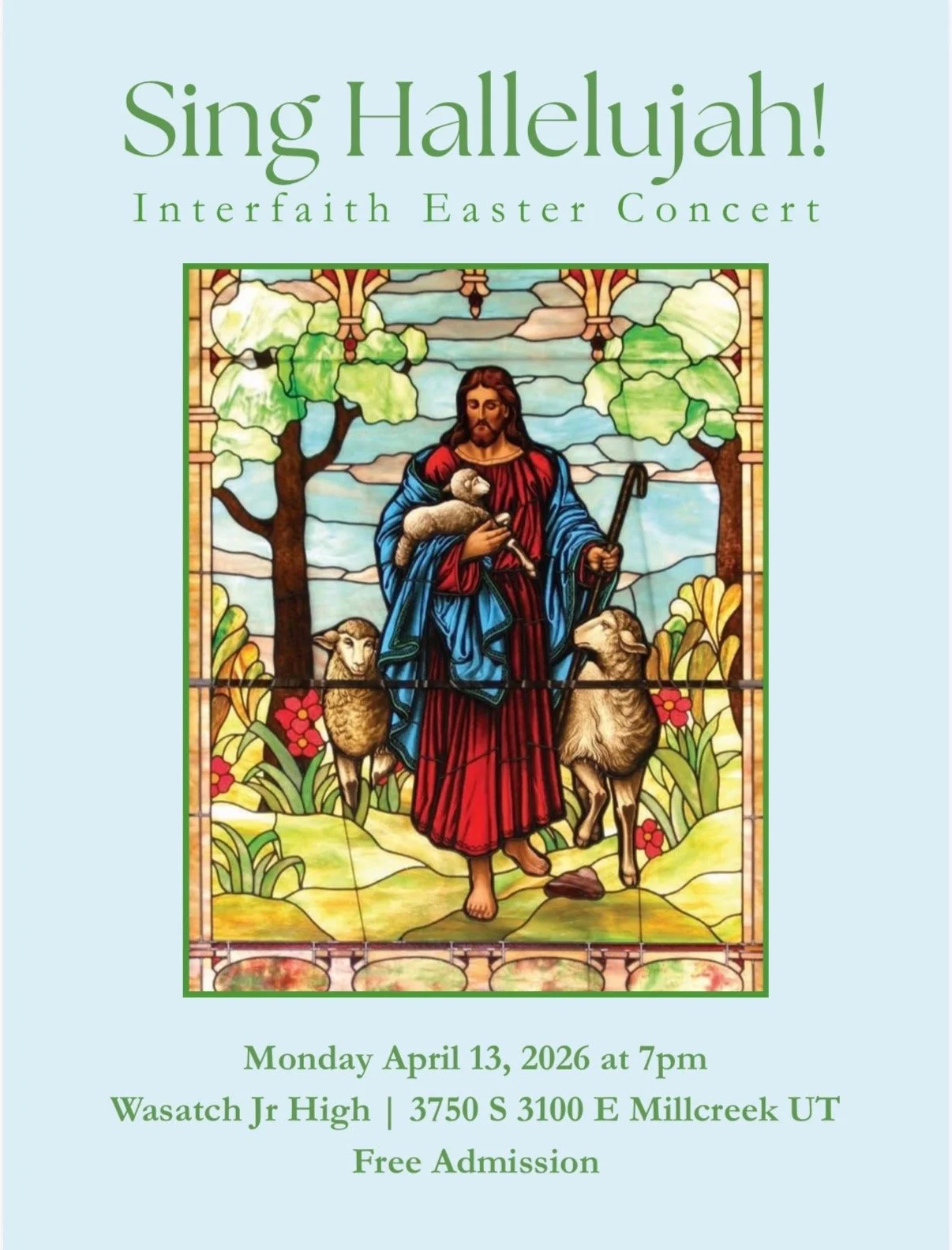Sing Hallelujah! Interfaith Concert Monday 