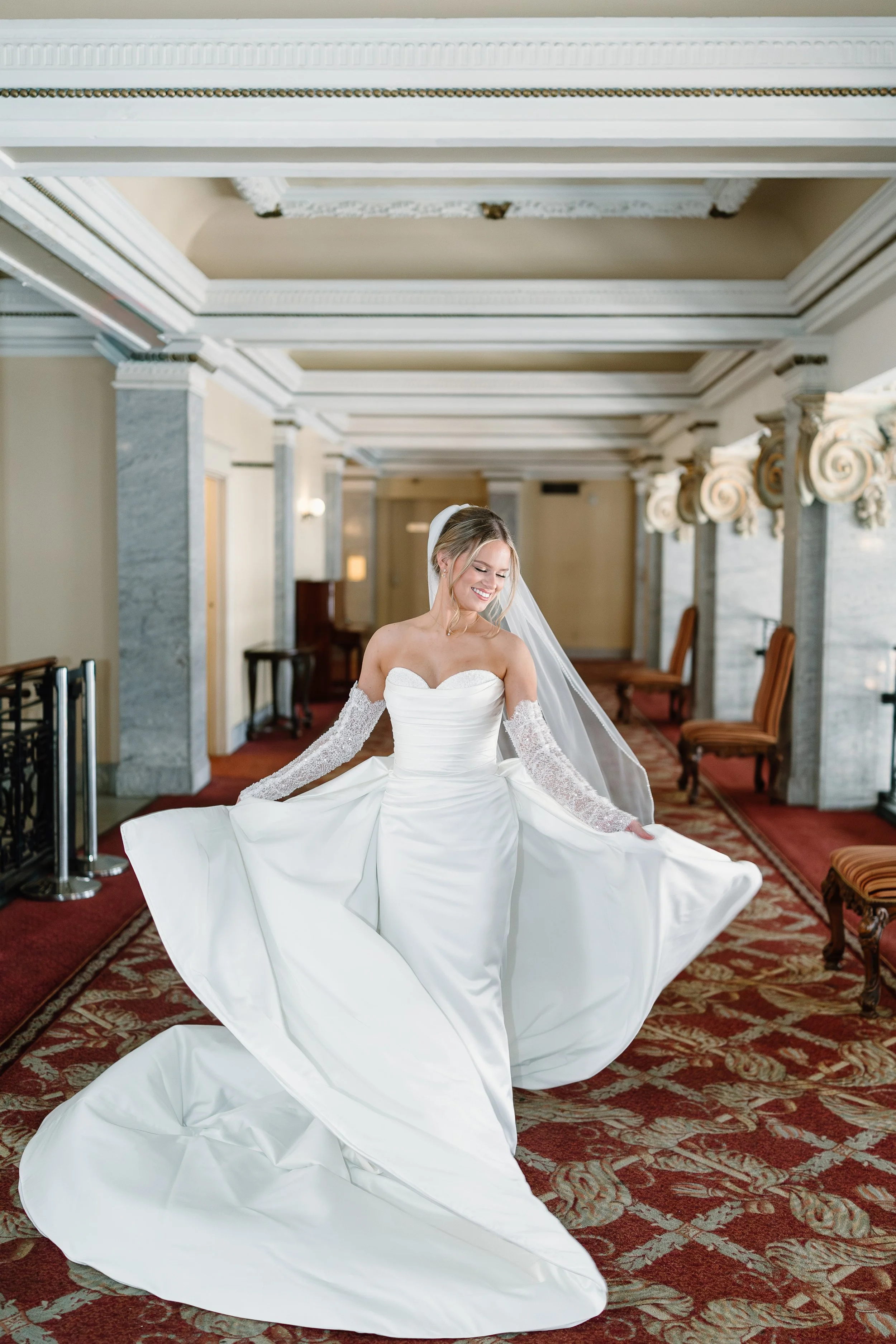 Hotel Bentley Bridal Portraits, Alexandria, Louisiana