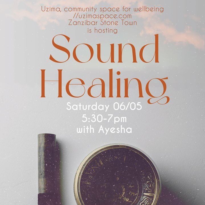 BOOK NOW
.
Not to be missed special SOUND HEALING session with @ayeshasamji and 
@yujmukti
.
Saturday 6th May, 5:30pm-7:30pm
.
45,000tsh for a two hours relaxing, healing and nurturing sound bath session
.
Drinks and snacks provided
.
Just bring your