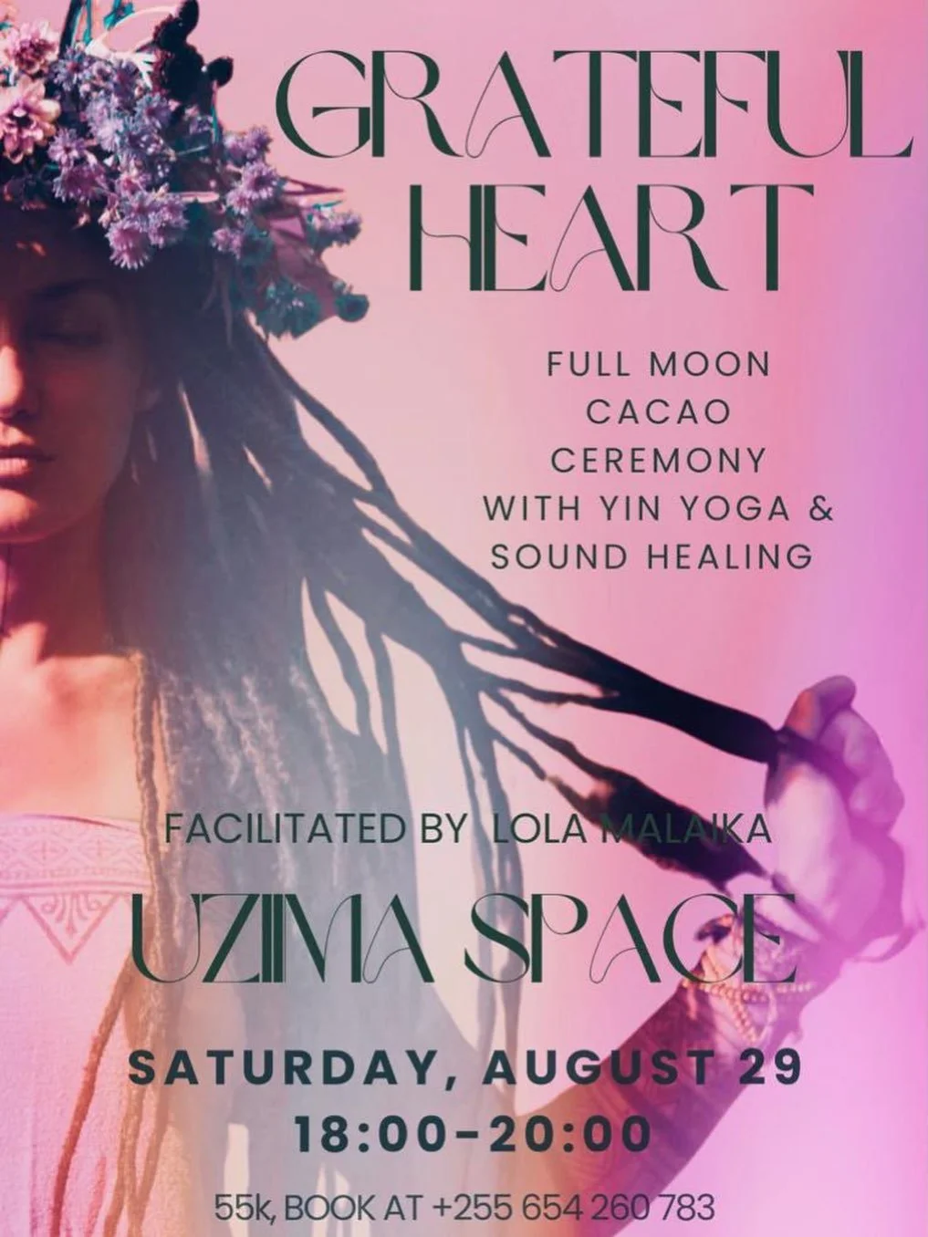 Looking for a moment to slow down and clear your mind as we hit the Full Moon? 🌸

Grateful Heart is a peaceful evening gathering designed to help you drop into stillness, let go of daily tension, and step into the new week feeling centered:

✨ Sacre