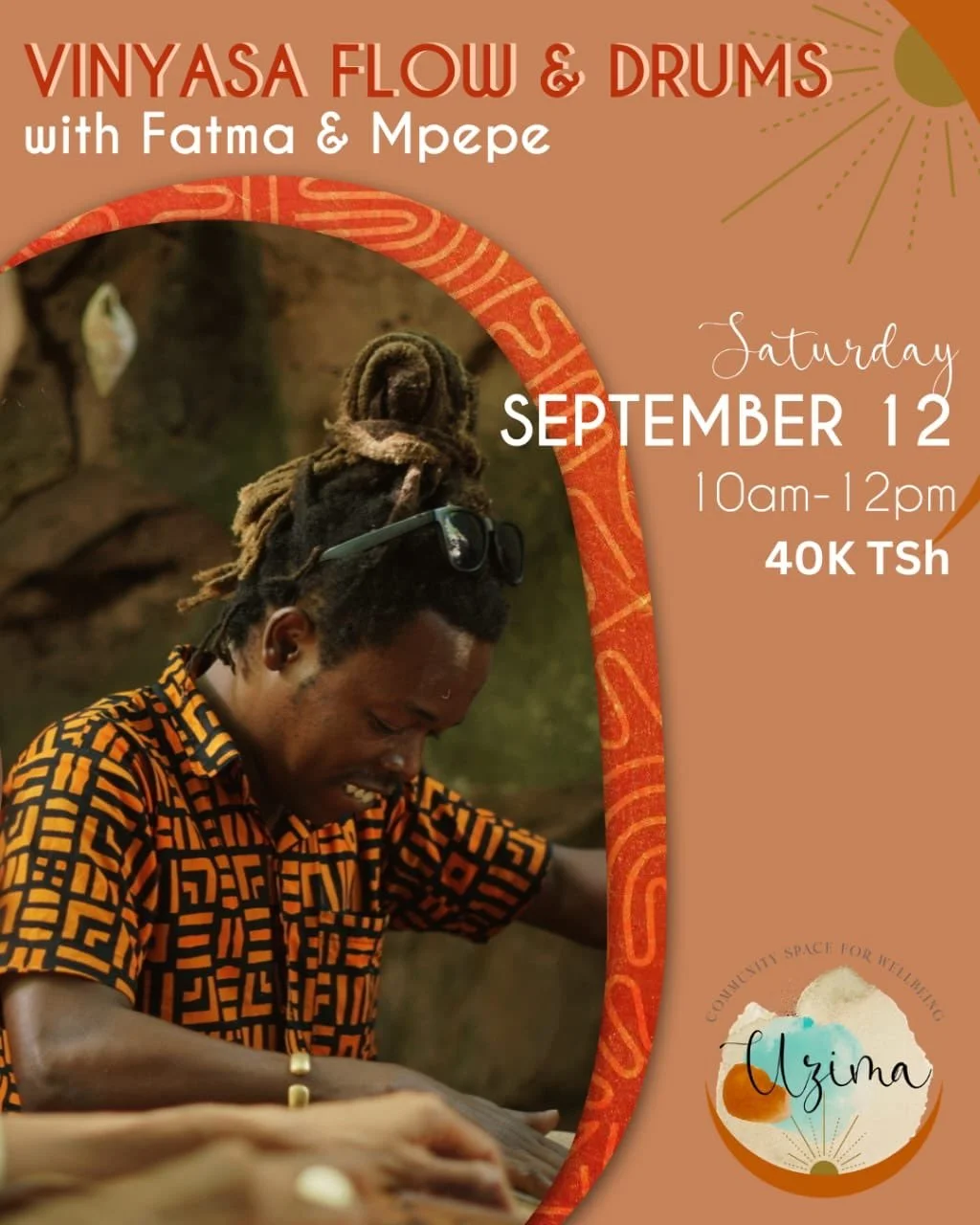 Imagine moving through a fluid Vinyasa flow, completely synced to the grounding beat of live drumming. 🥁✨

This Saturday, Fatma and Mpepe are joining forces for a special Vinyasa Flow &amp; Drums workshop&mdash;a 2-hour experience designed to deepen