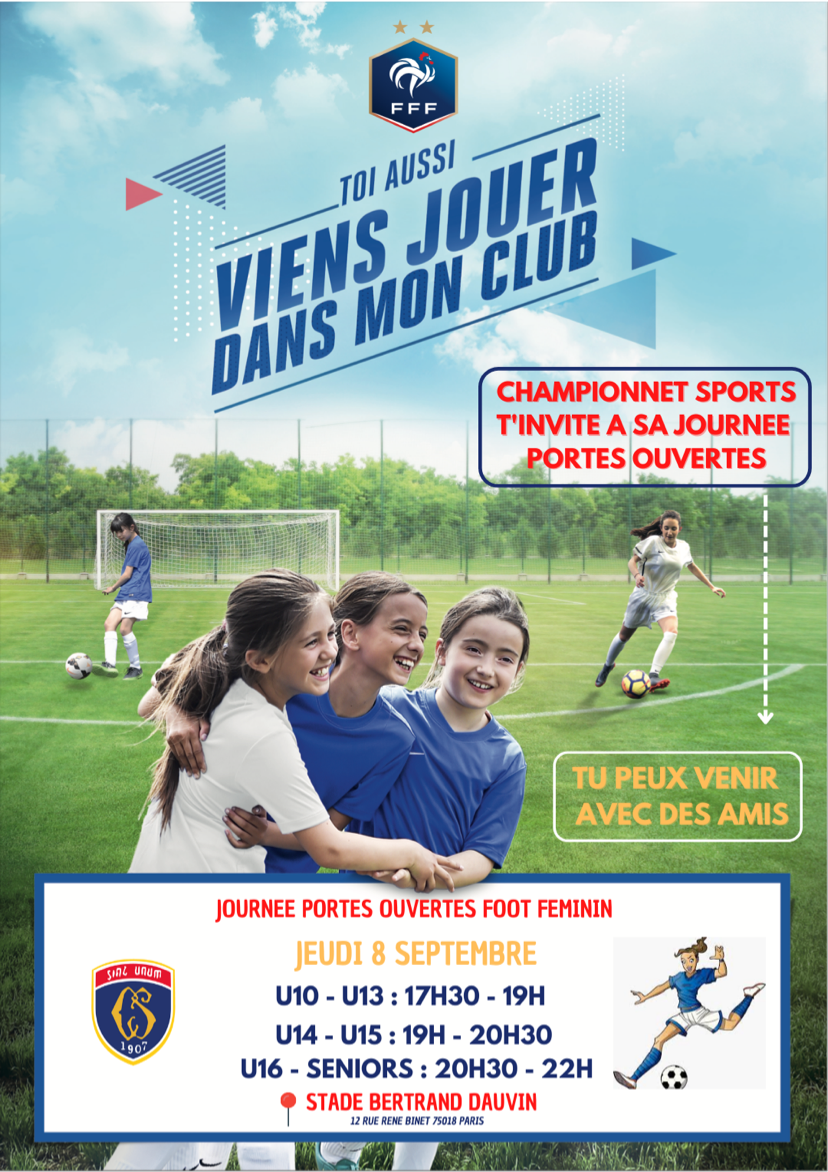 Journée Portes Ouvertes Foot Féminin