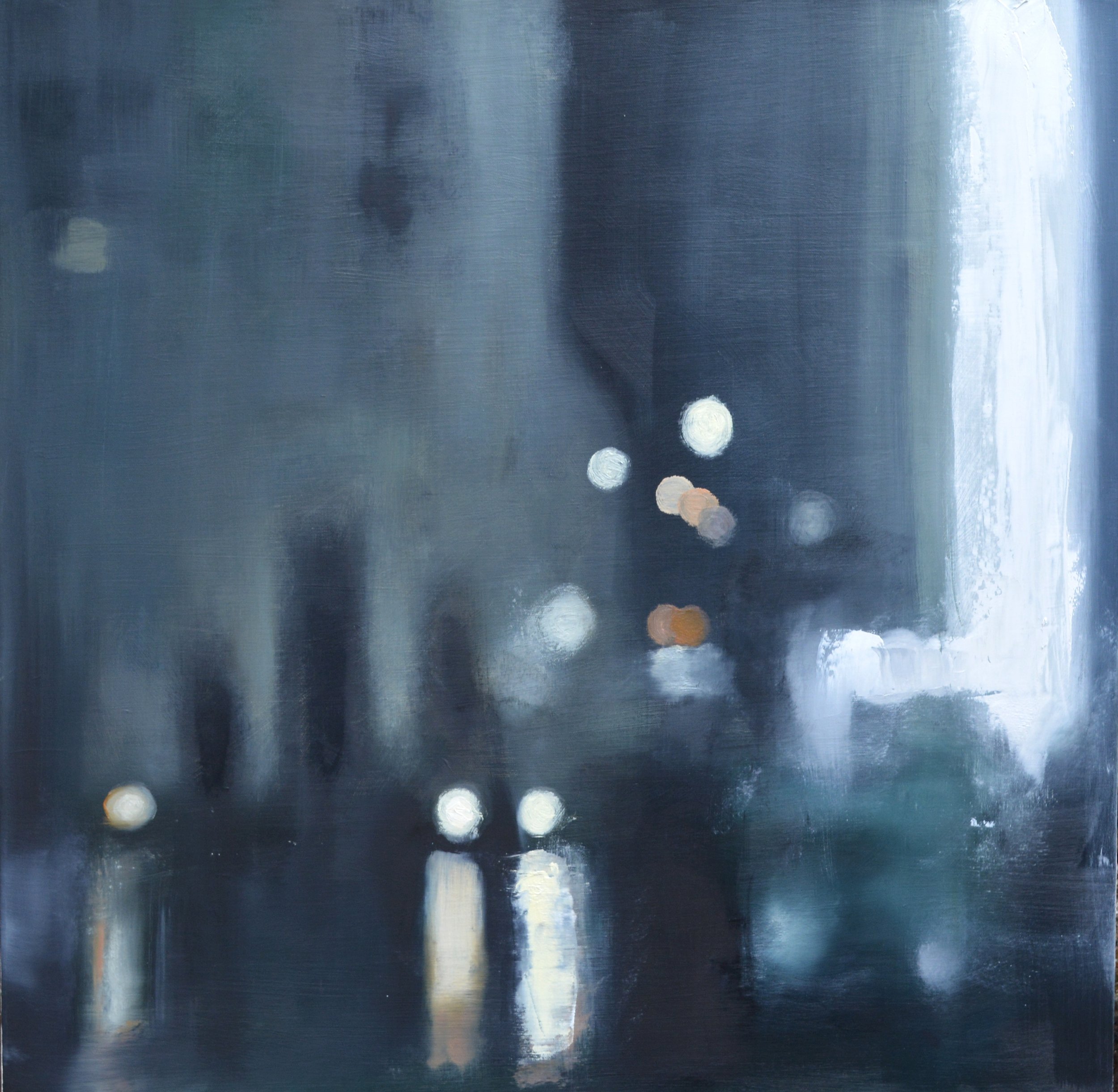 City Rain. Oil on canvas. 61x61 cm. SOLD

