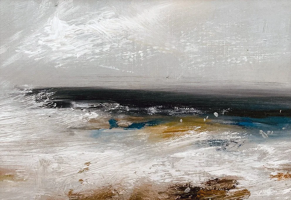 Marine. Oil on paper. 10 x 7 inches. SOLD