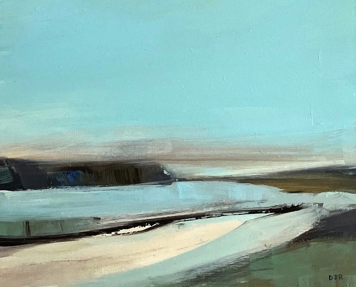 Cuckmere II. Acrylic on board. 10x8 inches. SOLD
