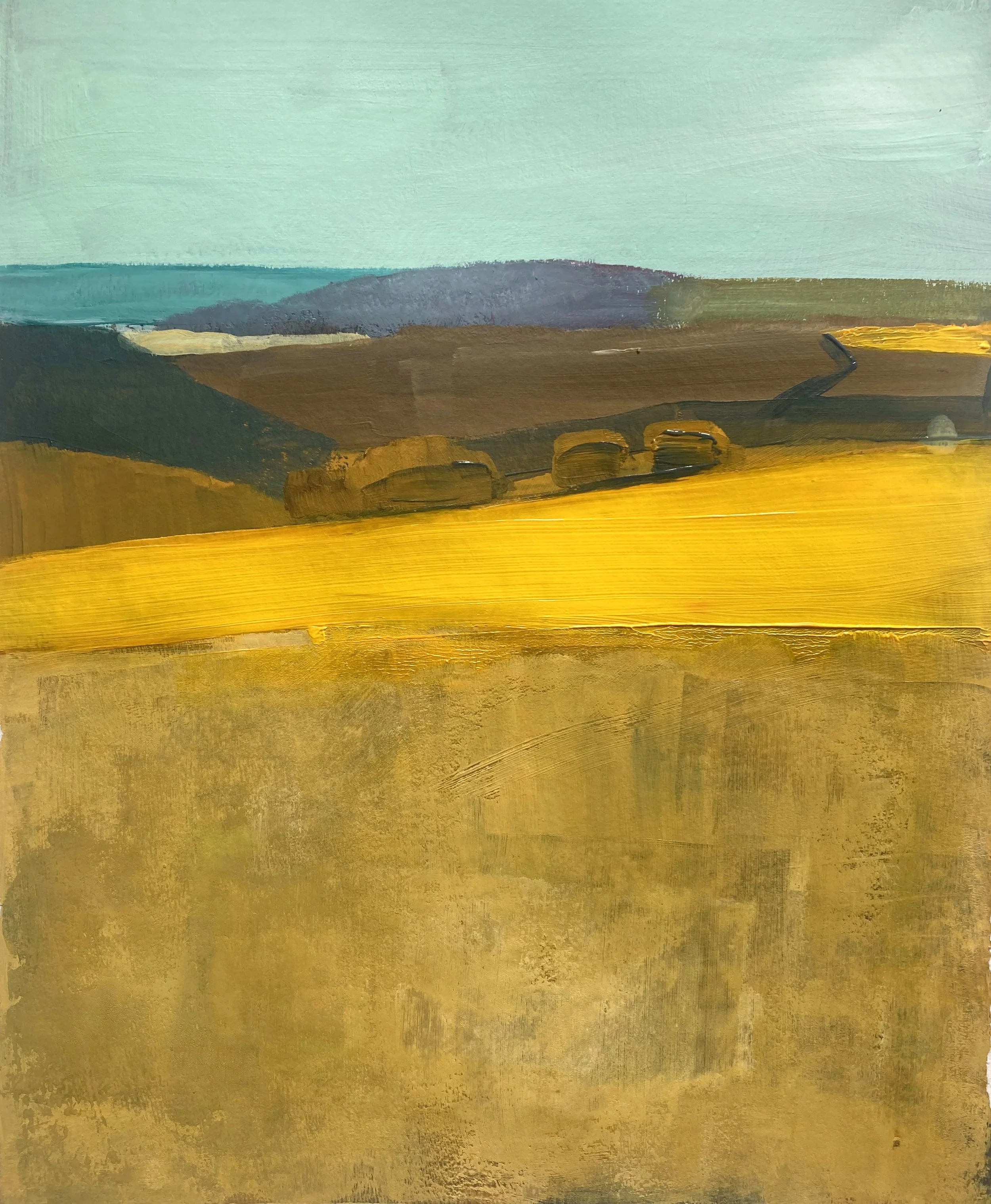 Midsummer. Acrylic on paper. 28x23 cm. SOLD
