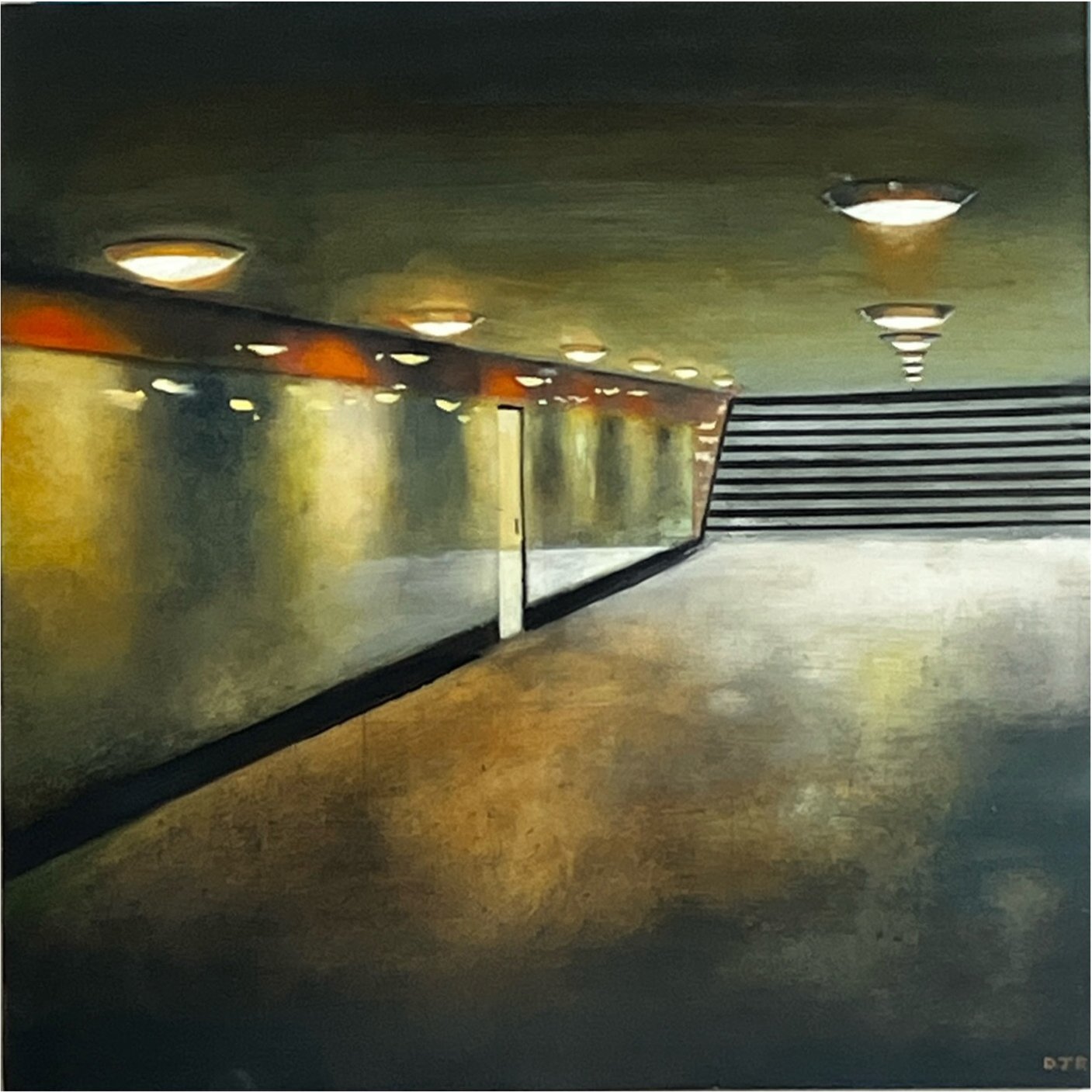 U-Bahn. Oil on board. 12x12 inches. £300
