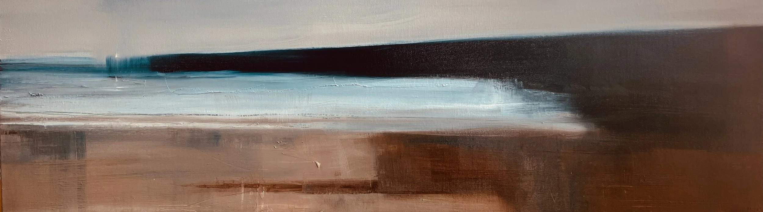 Harbour. Oil on canvas 30x100cm. £300
