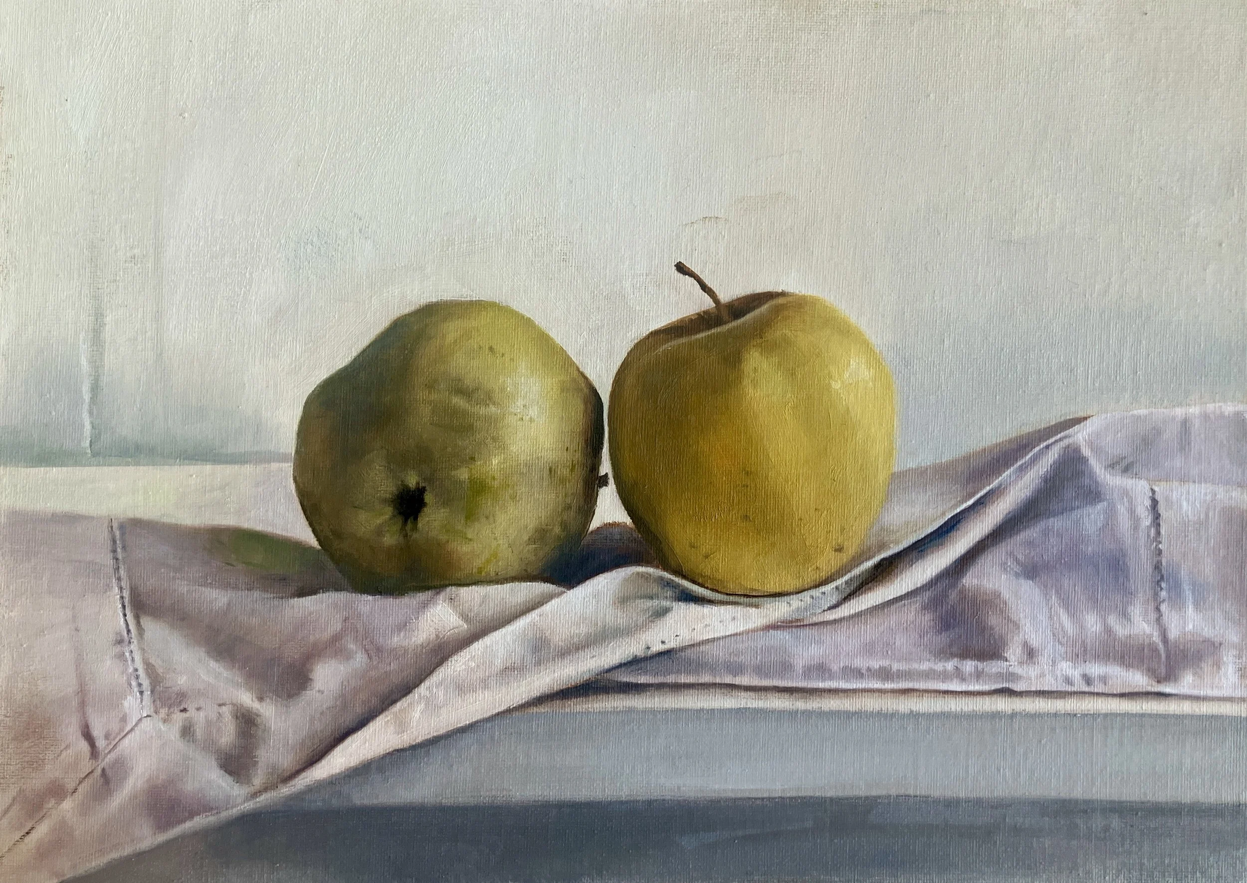 Close, Not Touching. Oil on board. 10 x 14 inches. £400